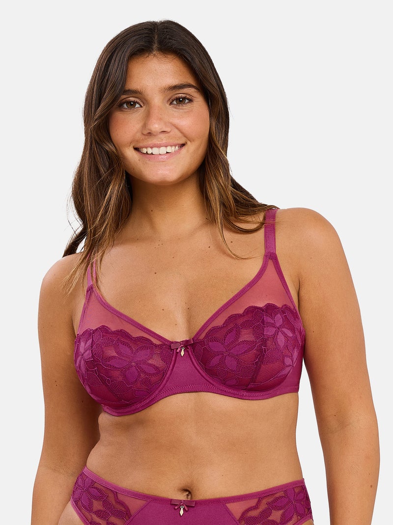 Soutien-gorge Salomé Sans Complexe Violet - Kiabi