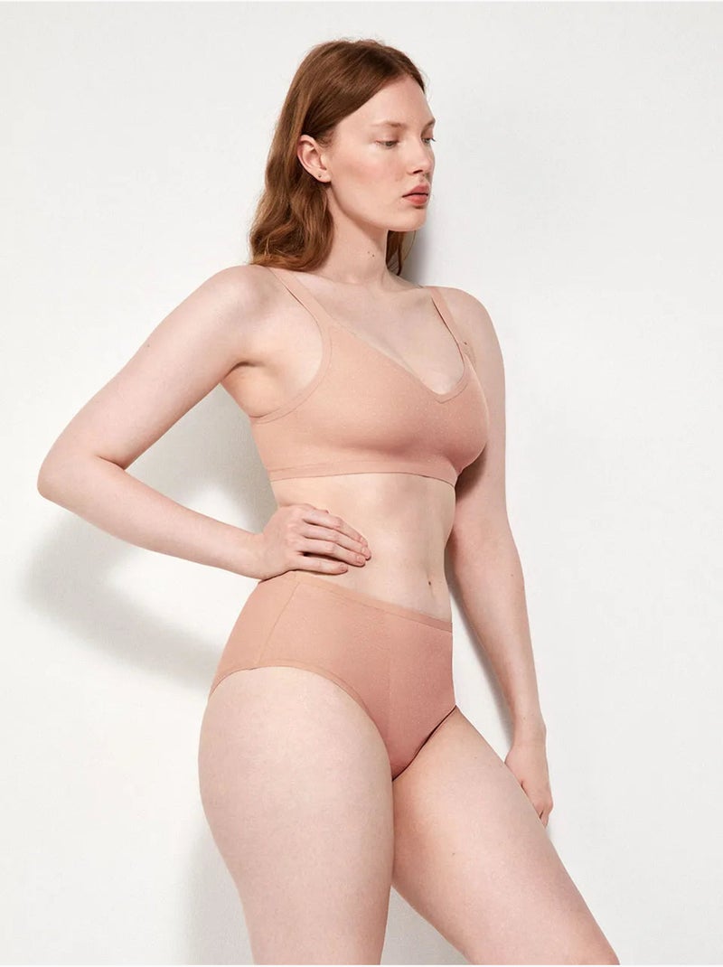 Soutien-gorge sans armature à capacité avec mousse amovible Rose - Kiabi