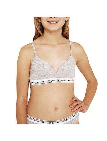 Soutien-gorge sans armature à coques Coton Ultra Doux by Athena Fille