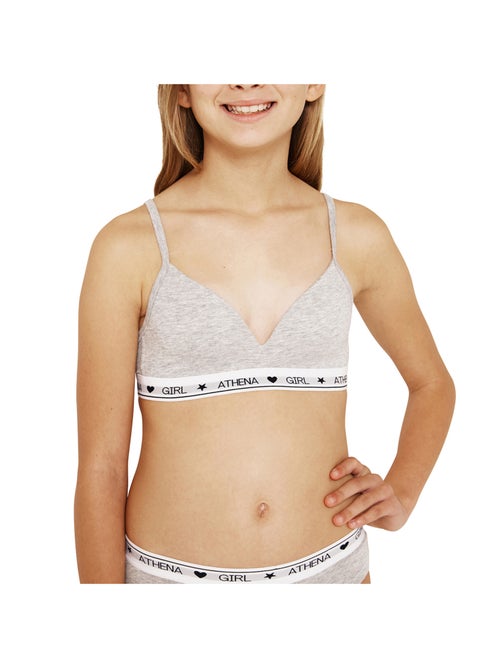 Soutien-gorge sans armature à coques fille Coton Ultra Doux Girl By Athena - Kiabi