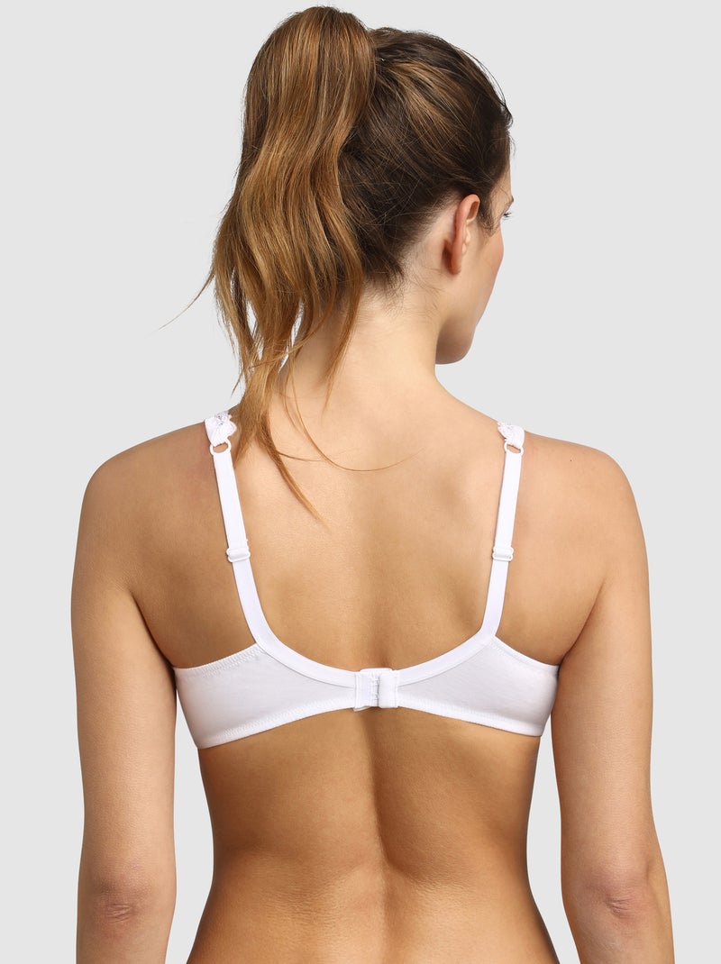 Soutien-gorge Sans Armature Ecodim Maintien Blanc - Kiabi