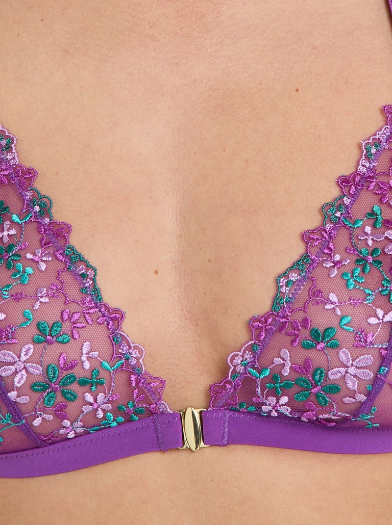 Soutien-gorge sans armature Gala - RougeGorge Lingerie Violet - Kiabi