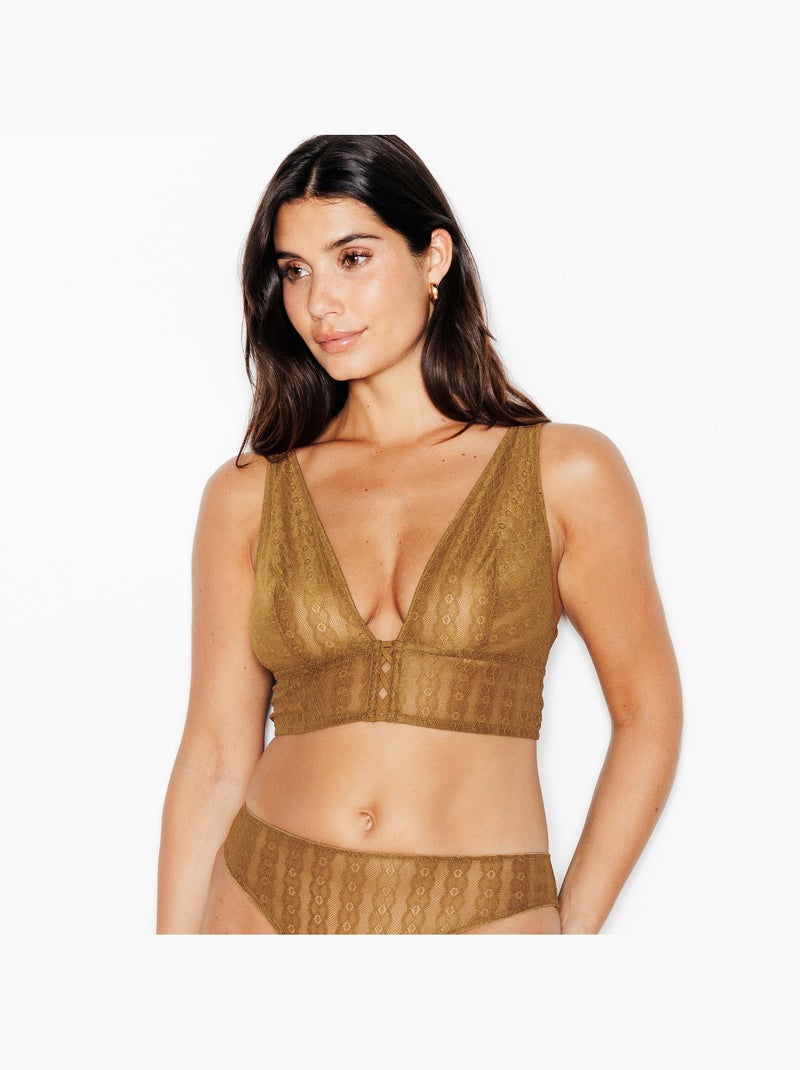 Soutien-gorge sans armature Jo - RougeGorge Lingerie Marron caramel - Kiabi