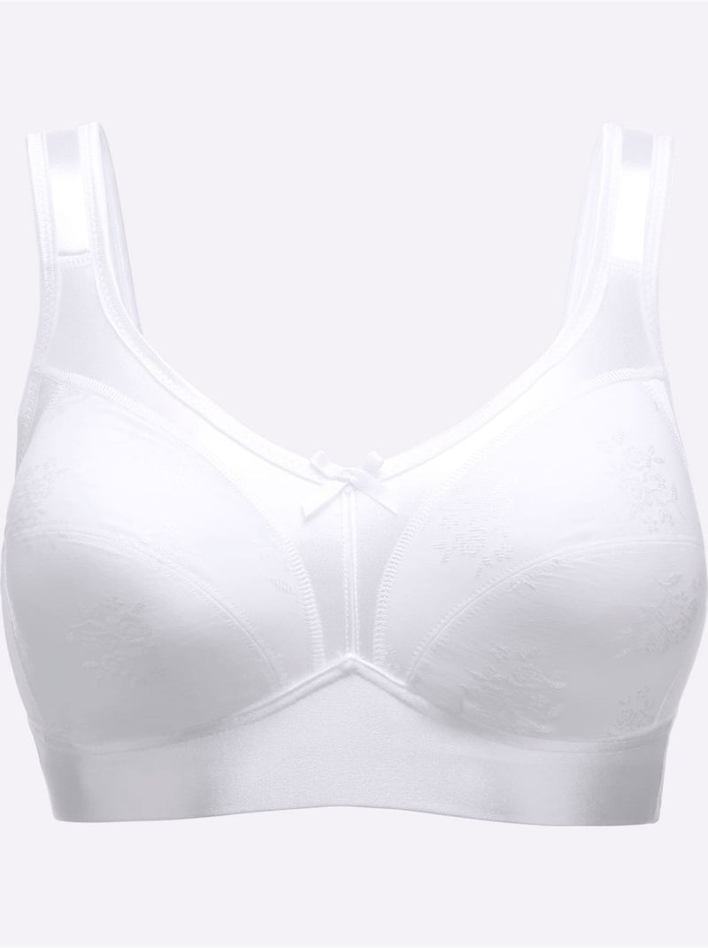 Soutien-gorge Sans Armatures - Moda Vilona Blanc - Kiabi