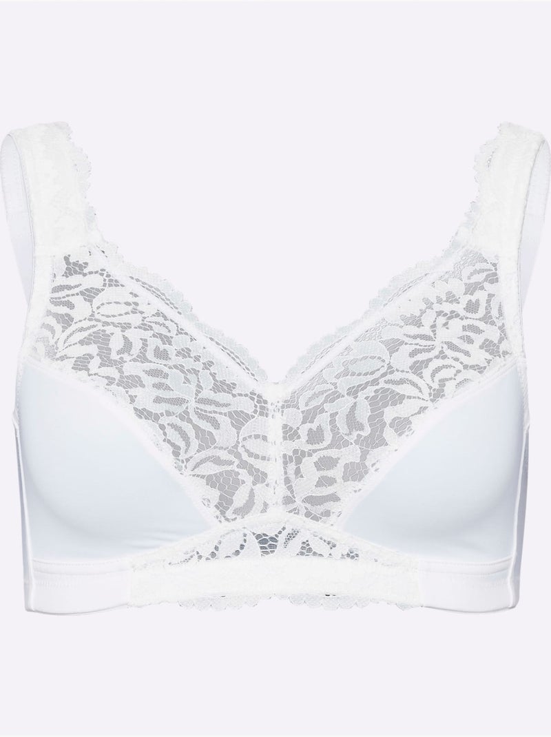 Soutien-gorge Sans Armatures - Moda Vilona Blanc - Kiabi