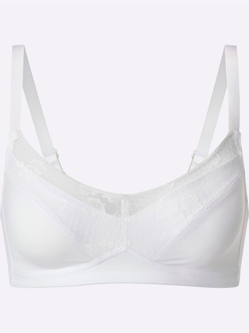 Soutien-gorge Sans Armatures - Witt Blanc - Kiabi