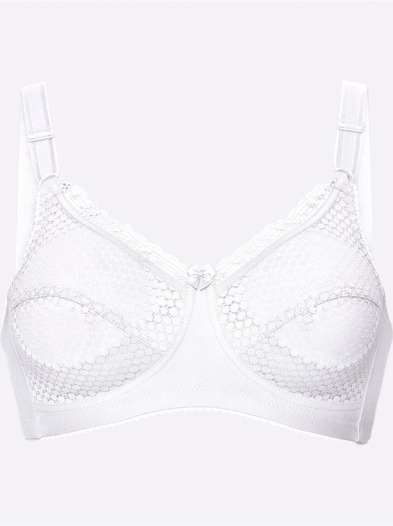 Soutien-gorge Sans Armatures - Witt Blanc - Kiabi