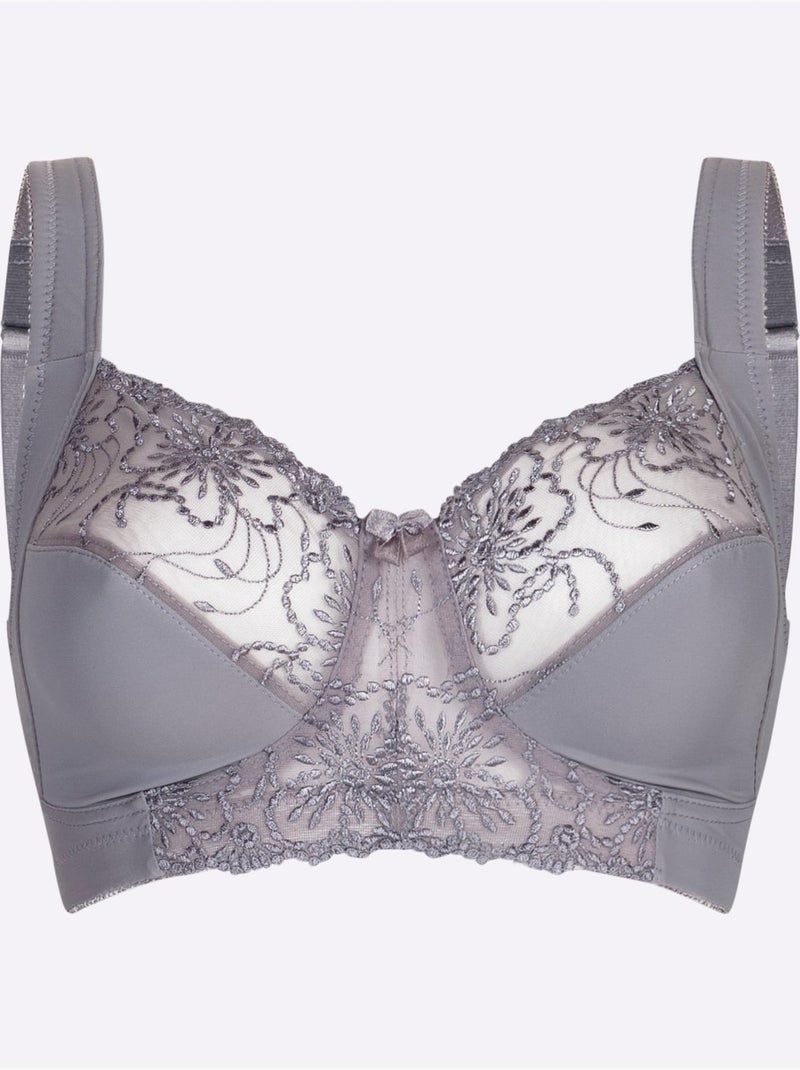 Soutien-gorge Sans Armatures - Witt Gris - Kiabi