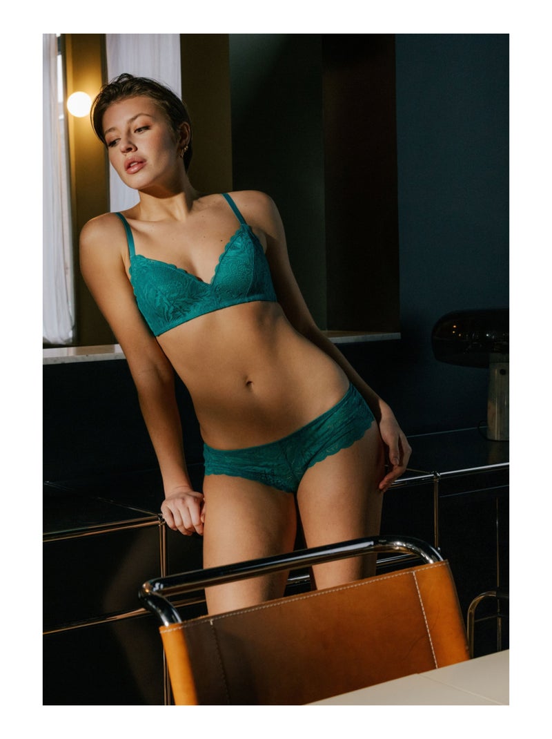 Soutien-gorge sans armatures à coques Betsy Bleu - Kiabi