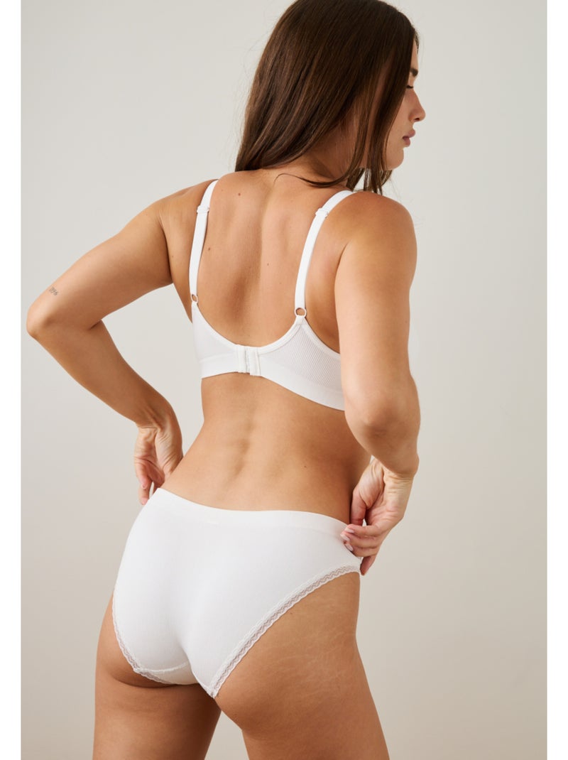 Soutien-gorge sans armatures à coques Evane Blanc - Kiabi