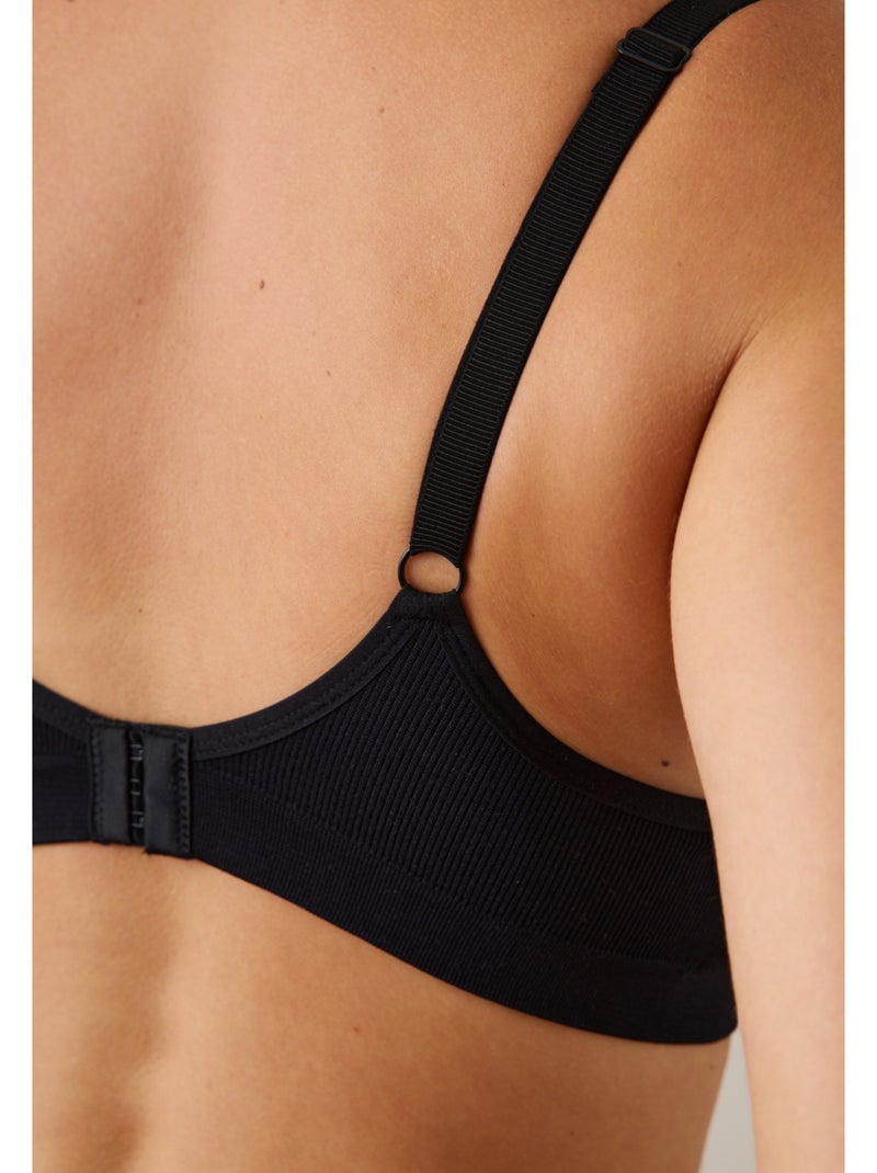 Soutien-gorge sans armatures à coques Evane Noir - Kiabi