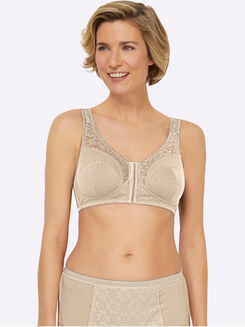 Soutien-gorge Sans Armatures à Fermeture Devant - Witt Poudre - Kiabi