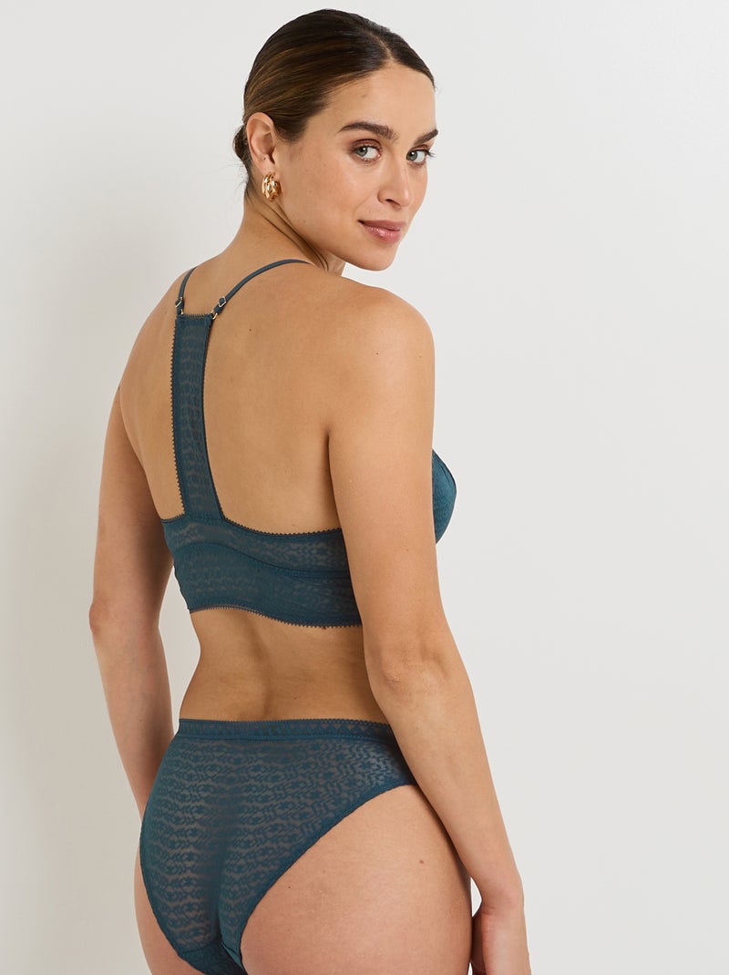 Soutien-gorge sans armatures ampli dentelle Ginger - RougeGorge Lingerie Bleu - Kiabi