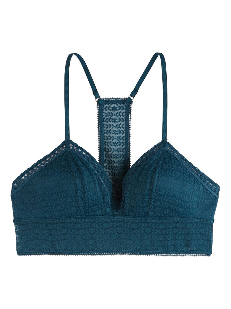 Soutien-gorge sans armatures ampli dentelle Ginger - RougeGorge Lingerie Bleu - Kiabi