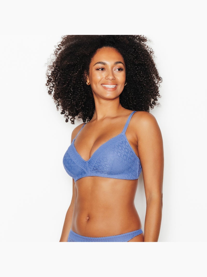 Soutien-gorge sans armatures ampli Sweet - RougeGorge Lingerie Bleu - Kiabi
