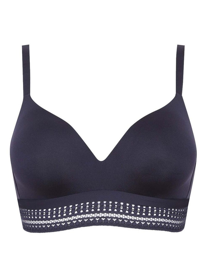 Soutien-gorge sans armatures ARTY GRAPHIK Bleu nuit - Kiabi