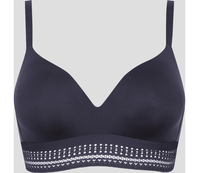 Soutien-gorge sans armatures ARTY GRAPHIK Bleu nuit - Kiabi