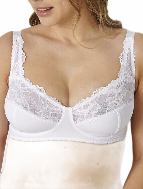 Soutien-gorge sans armatures avec dentelle - Kiabi