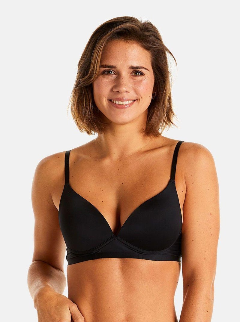 Soutien-gorge sans armatures coque souple GHOST - Pomm'Poire Noir - Kiabi