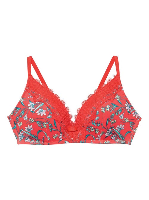 Soutien-gorge sans armatures coque souple ROUGE - Pomm'Poire - Kiabi