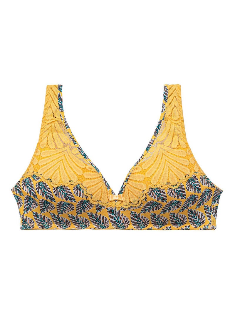 Soutien-gorge sans armatures coque souple TURLUTUTU - Pomm'Poire Jaune - Kiabi