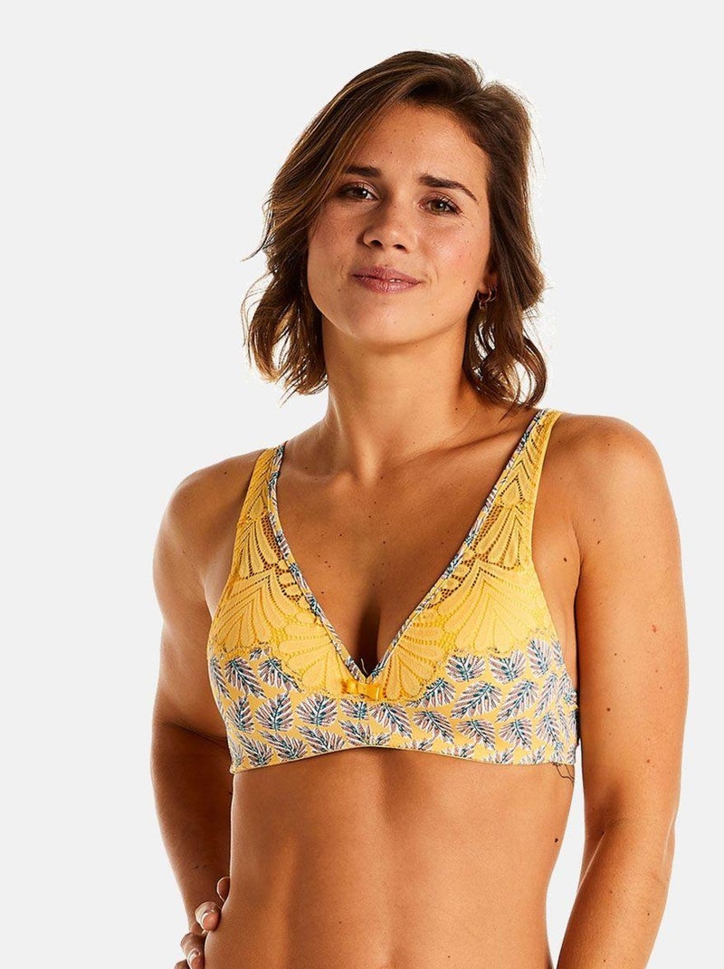 Soutien-gorge sans armatures coque souple TURLUTUTU - Pomm'Poire Jaune - Kiabi