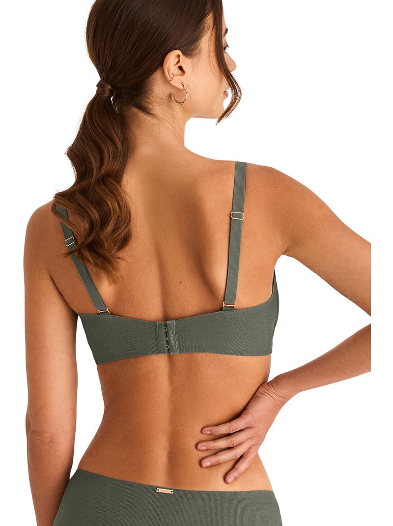 Soutien-gorge sans armatures coques amovibles ONE Kaki - Kiabi