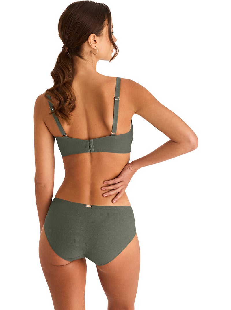 Soutien-gorge sans armatures coques amovibles ONE Kaki - Kiabi