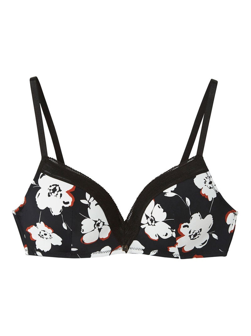 Soutien-gorge sans armatures coques souples COOKIE - Camille Cerf & Pomm'Poire Noir - Kiabi