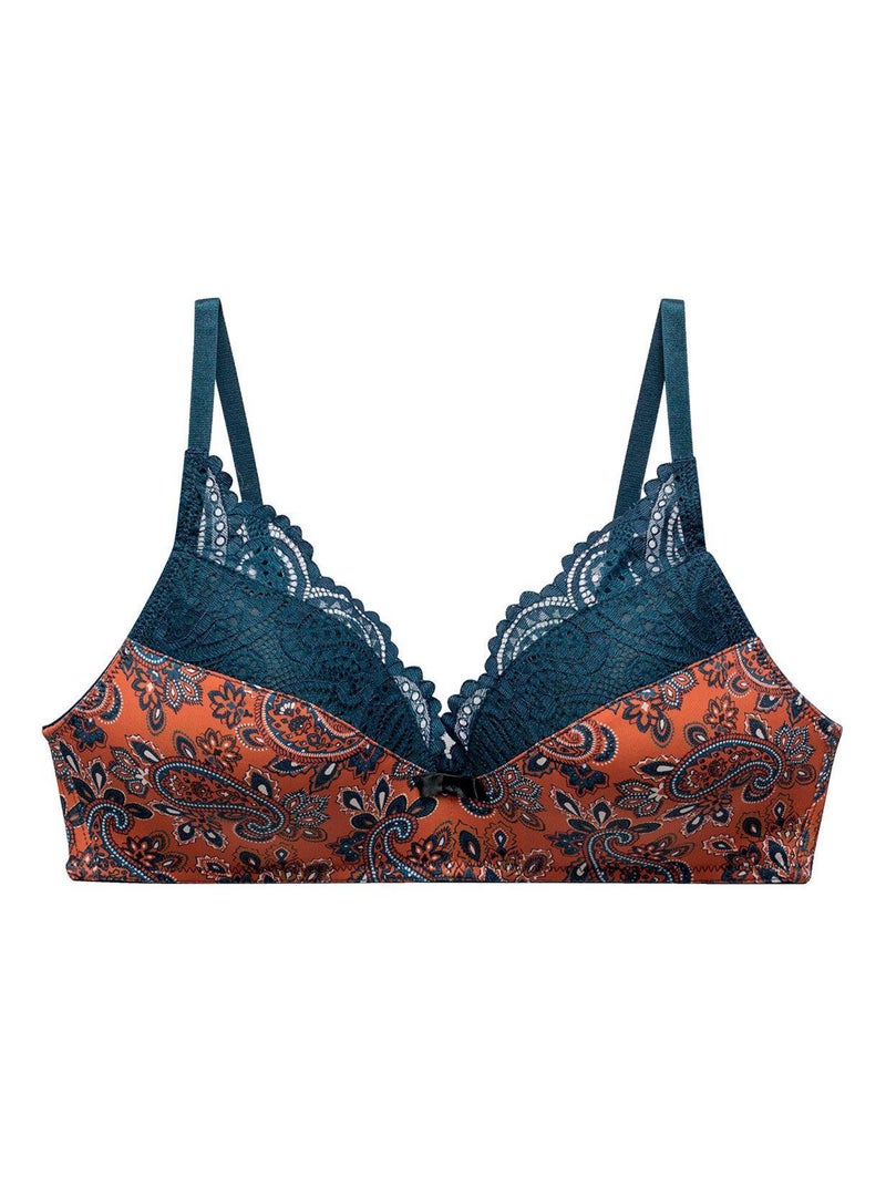 Soutien-gorge sans armatures coques souples METRO - Pomm'Poire Marron - Kiabi