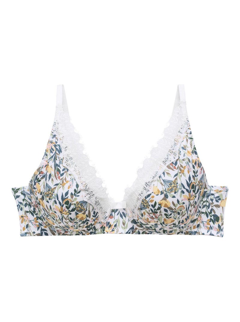 Soutien-gorge sans armatures coques souples PAMOISON - Pomm'Poire Blanc - Kiabi