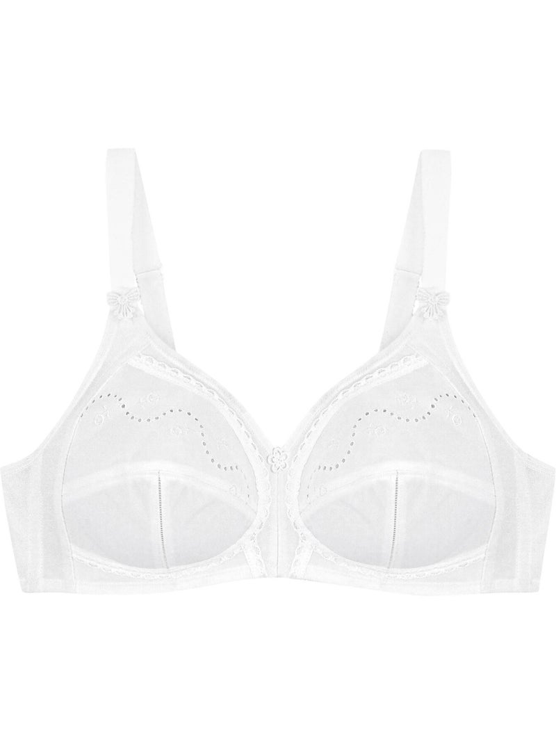 Soutien-gorge sans armatures cotton01 doreen Blanc - Kiabi