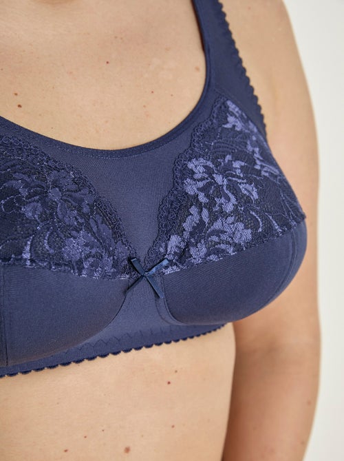 Soutien-gorge sans armatures couvrant dentelle - Kiabi