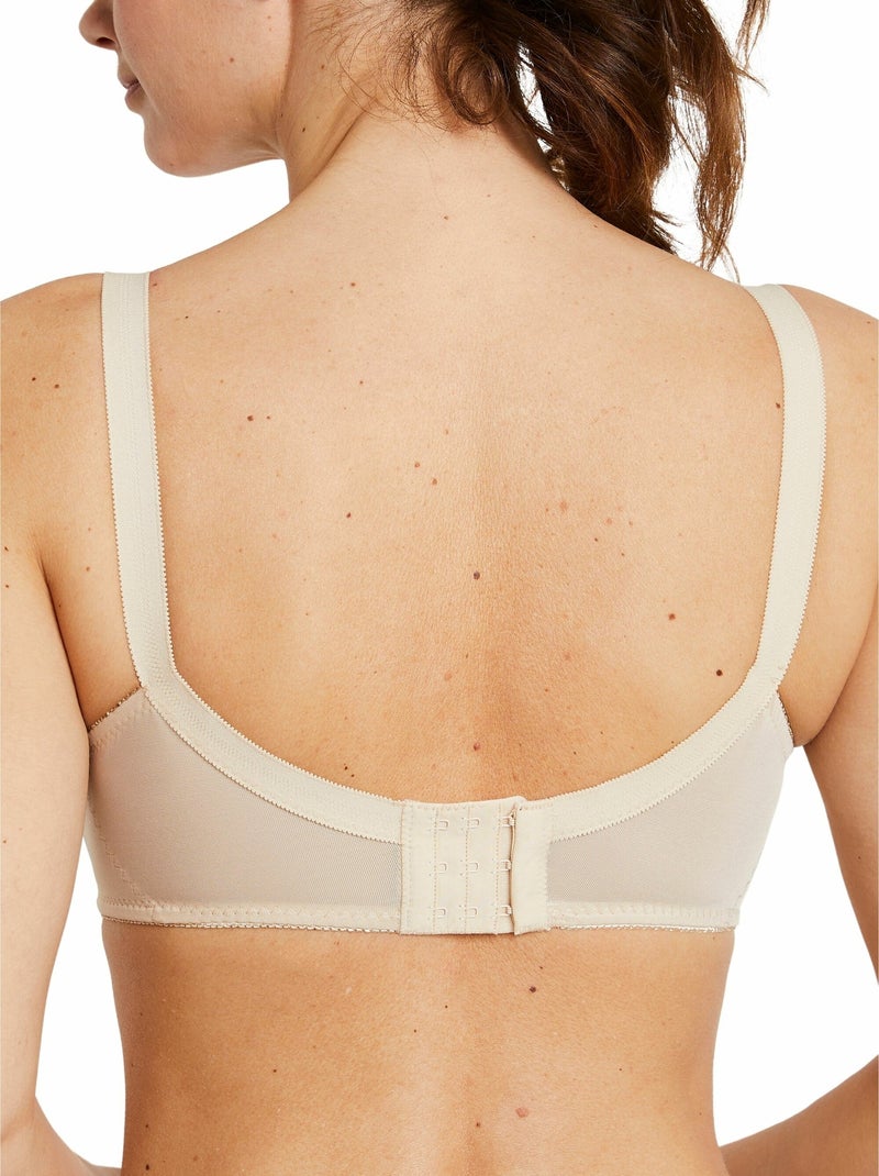 Soutien-gorge sans armatures dentelle Beige - Kiabi