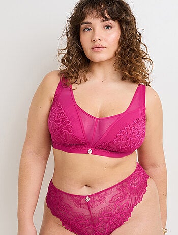 Soutien-gorge sans armatures dentelle Dona+ - RougeGorge Lingerie