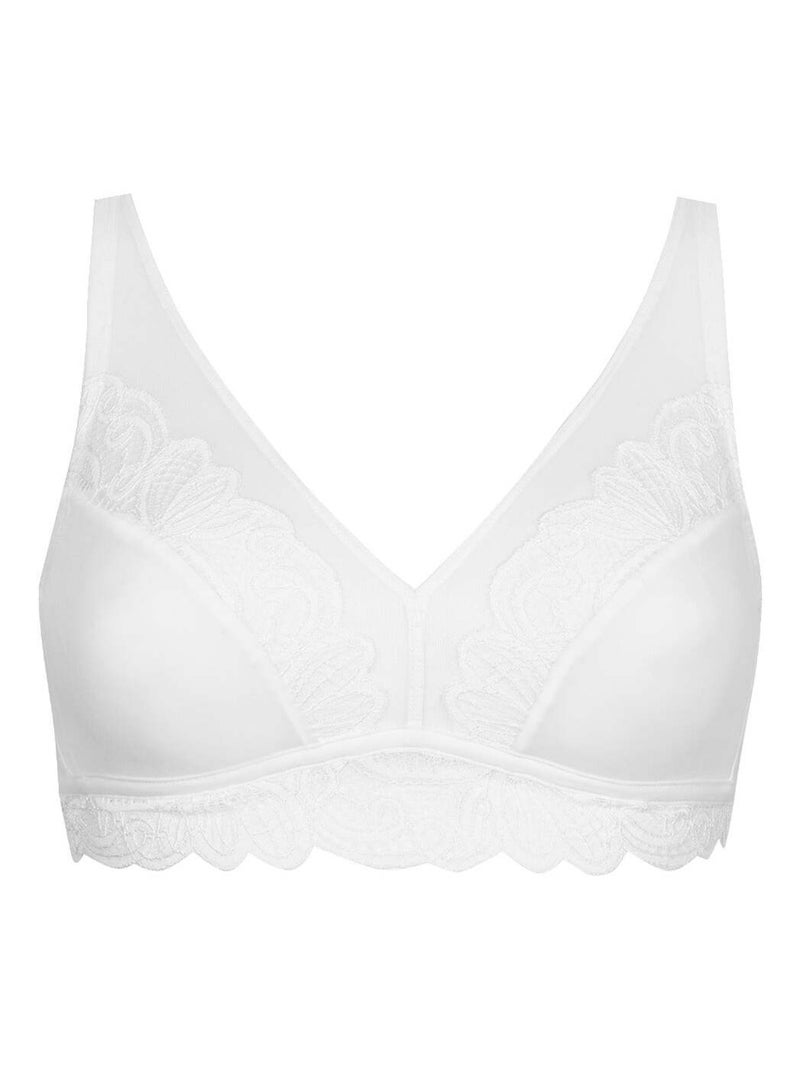Soutien-gorge sans armatures DENTELLE ENVOÛTANTE Blanc - Kiabi