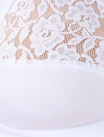 Soutien-gorge sans armatures dentelle, grand maintien - Damart