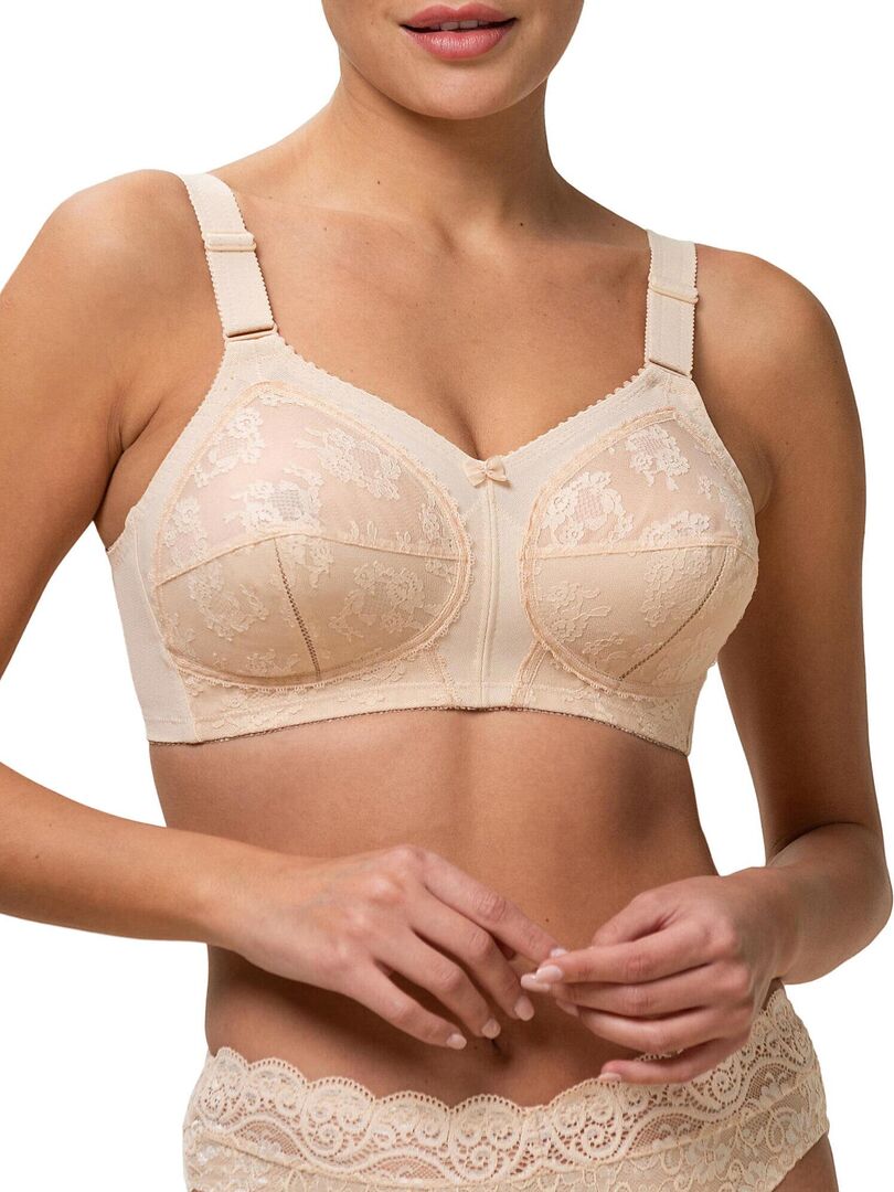 Soutien-gorge sans armatures DOREEN Beige - Kiabi