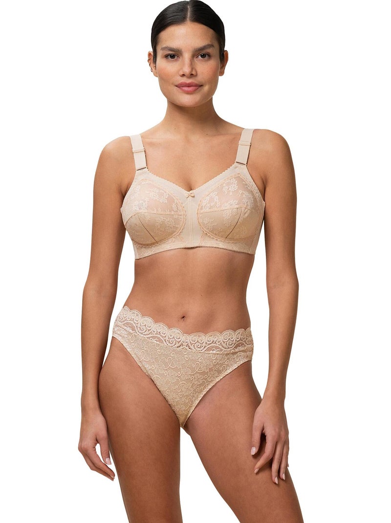 Soutien-gorge sans armatures DOREEN Beige - Kiabi