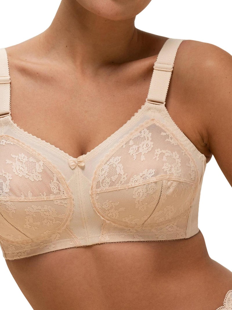 Soutien-gorge sans armatures DOREEN Beige - Kiabi