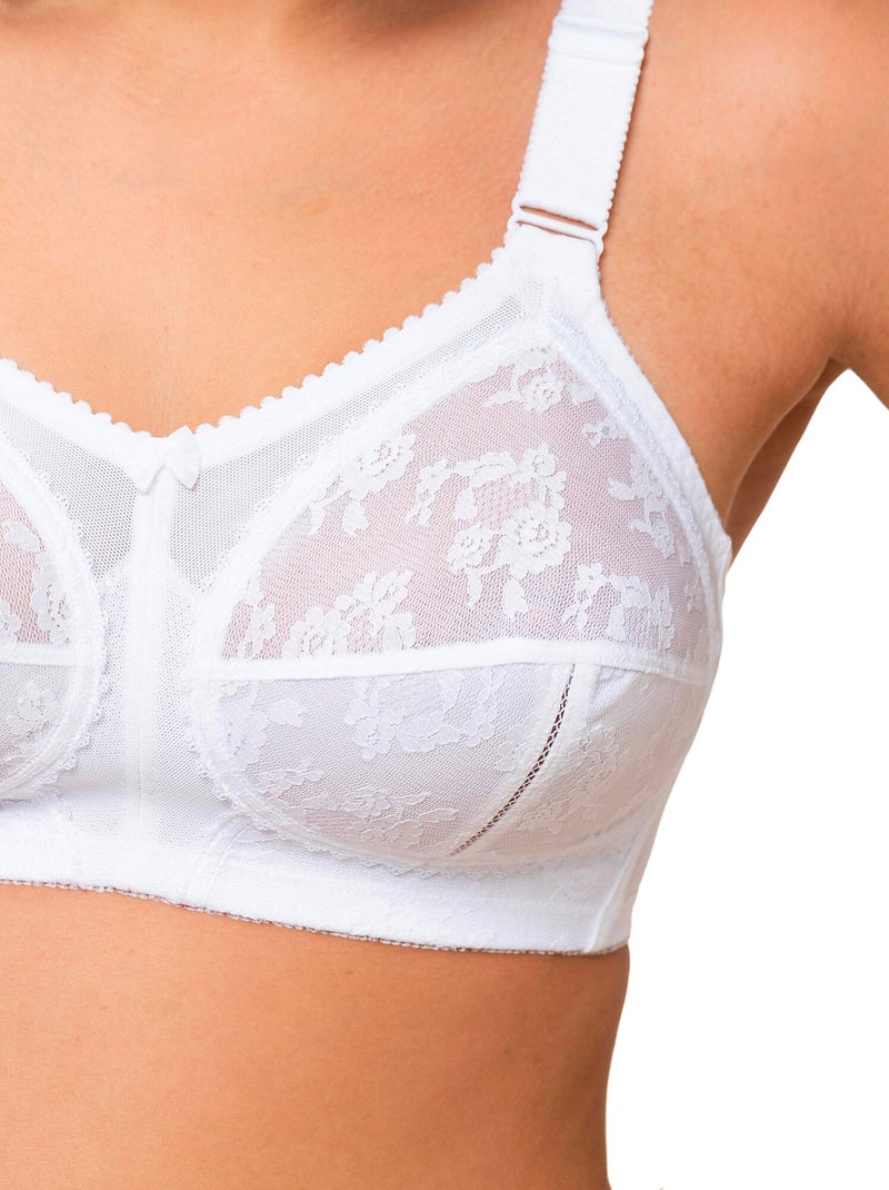 Soutien-gorge sans armatures DOREEN Blanc - Kiabi