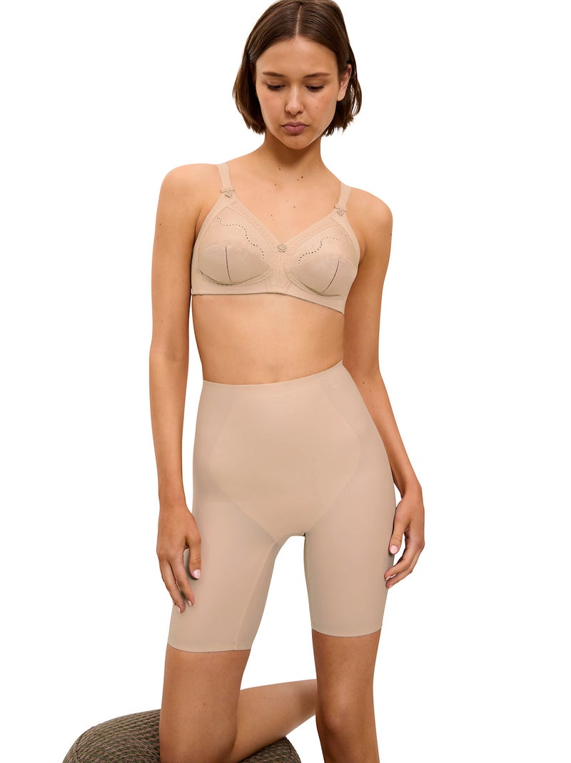 Soutien-gorge sans armatures DOREEN + COTTON01 Beige - Kiabi