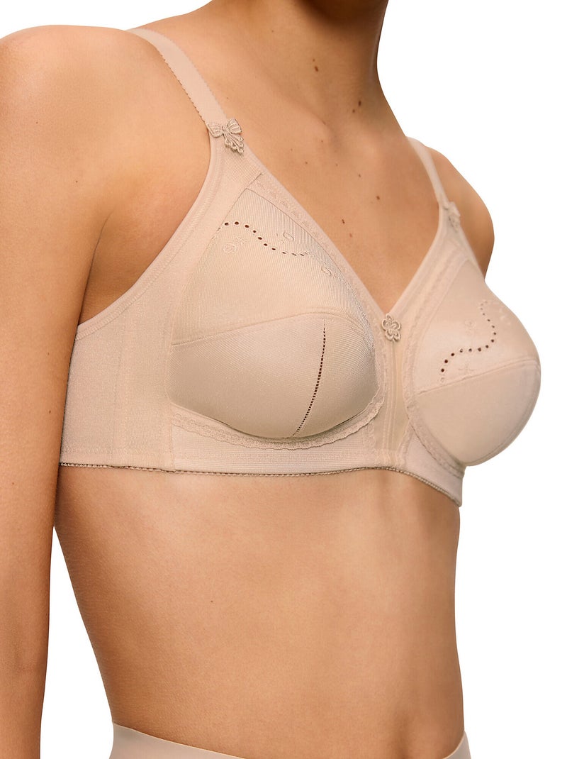 Soutien-gorge sans armatures DOREEN + COTTON01 Beige - Kiabi