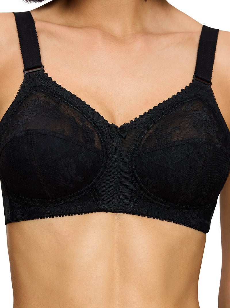 Soutien-gorge sans armatures DOREEN Noir - Kiabi