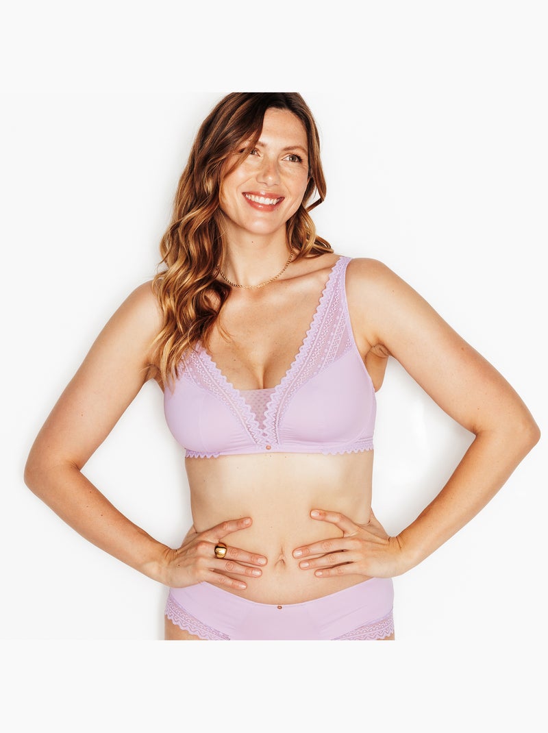 Soutien-gorge sans armatures Douce - RougeGorge Lingerie Mauve lilas - Kiabi