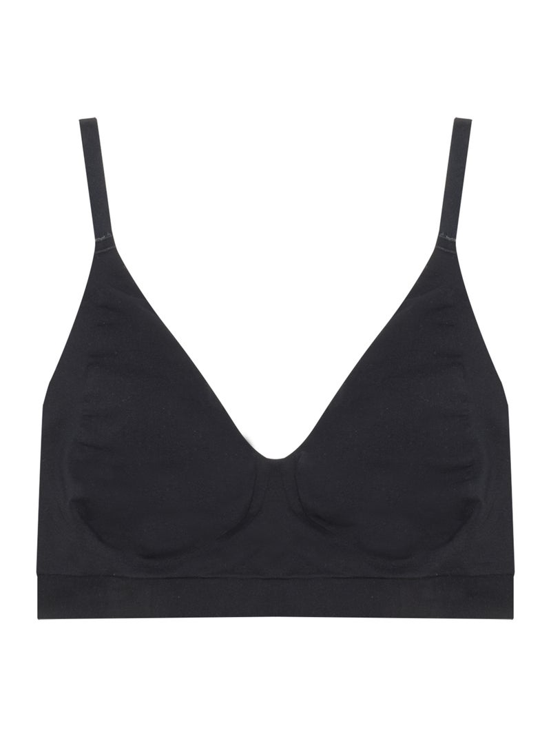 Soutien-gorge sans armatures et sans coutures femme My Skin Athena Noir - Kiabi