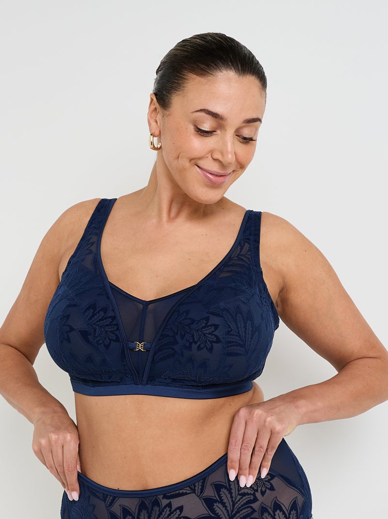 Soutien-gorge sans armatures Fantine - RougeGorge Lingerie Bleu marine - Kiabi