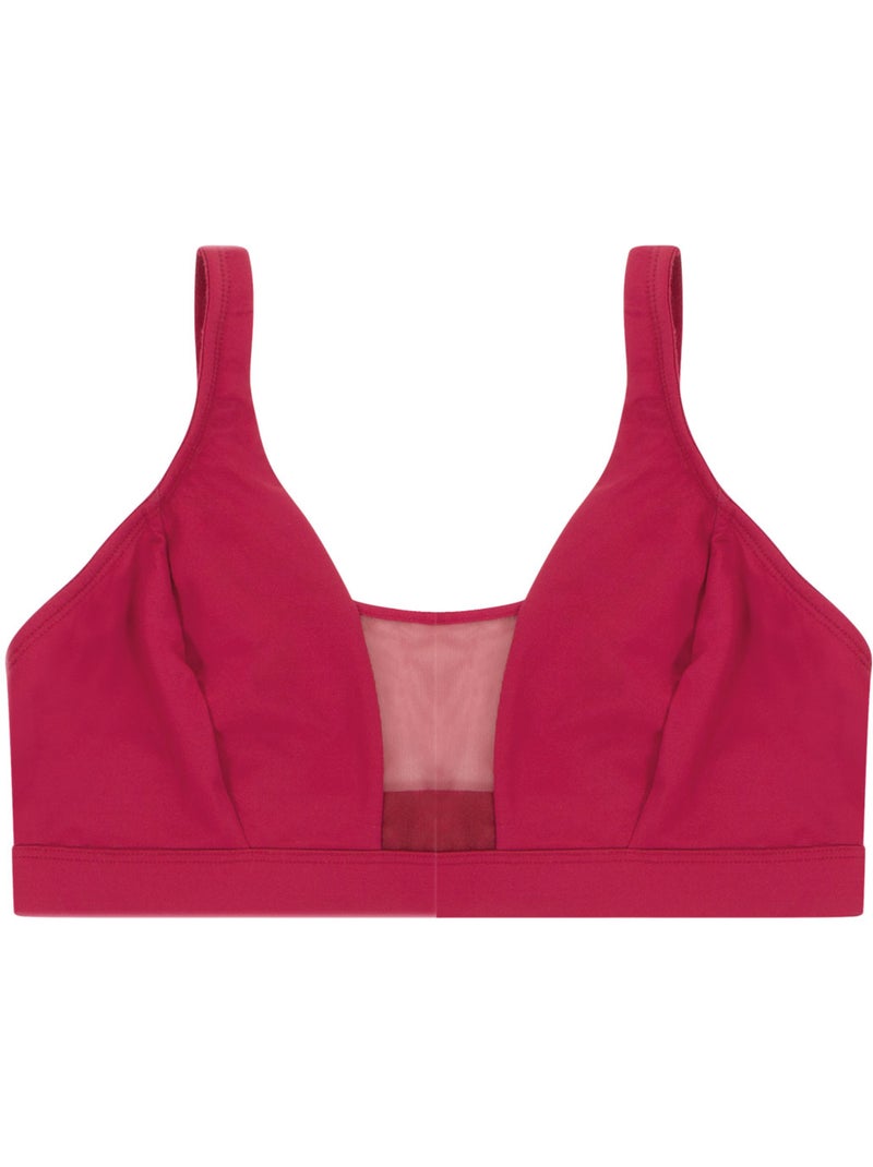 Soutien-gorge sans armatures femme tulle athena Rouge - Kiabi