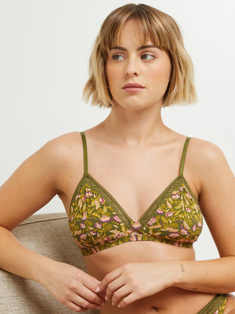 Soutien-gorge sans armatures Festival - RougeGorge Lingerie Vert forêt - Kiabi