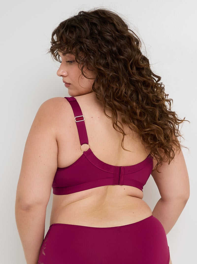 Soutien-gorge sans armatures Fran - RougeGorge Lingerie Violet prune - Kiabi